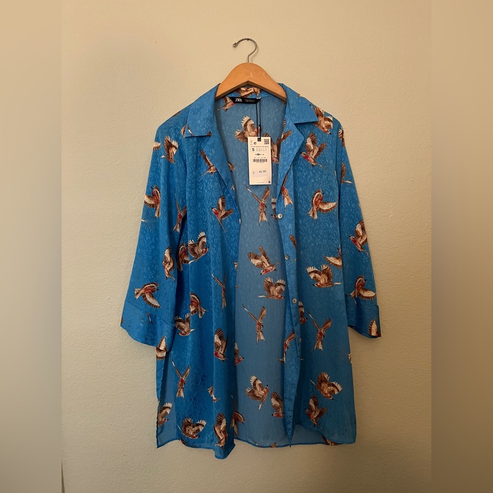 Zara Kimono longline blouse.